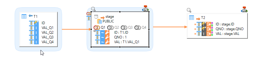 Unpivot mapping