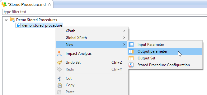 metadata new output parameter